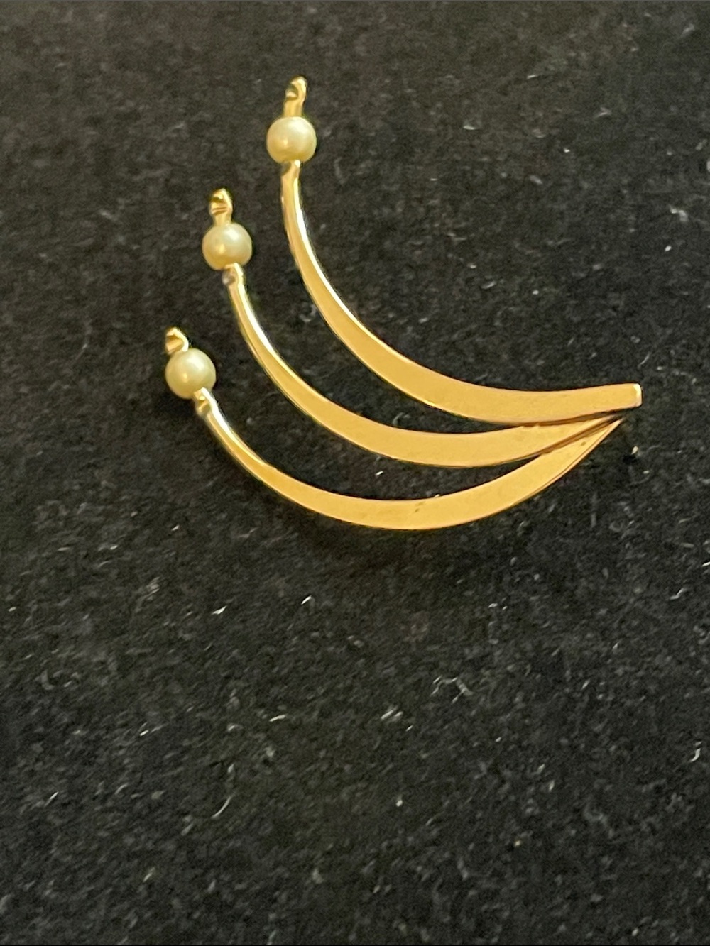 14kGold-Pearl Accent Curved Ear Climbers - Women's Jewelry